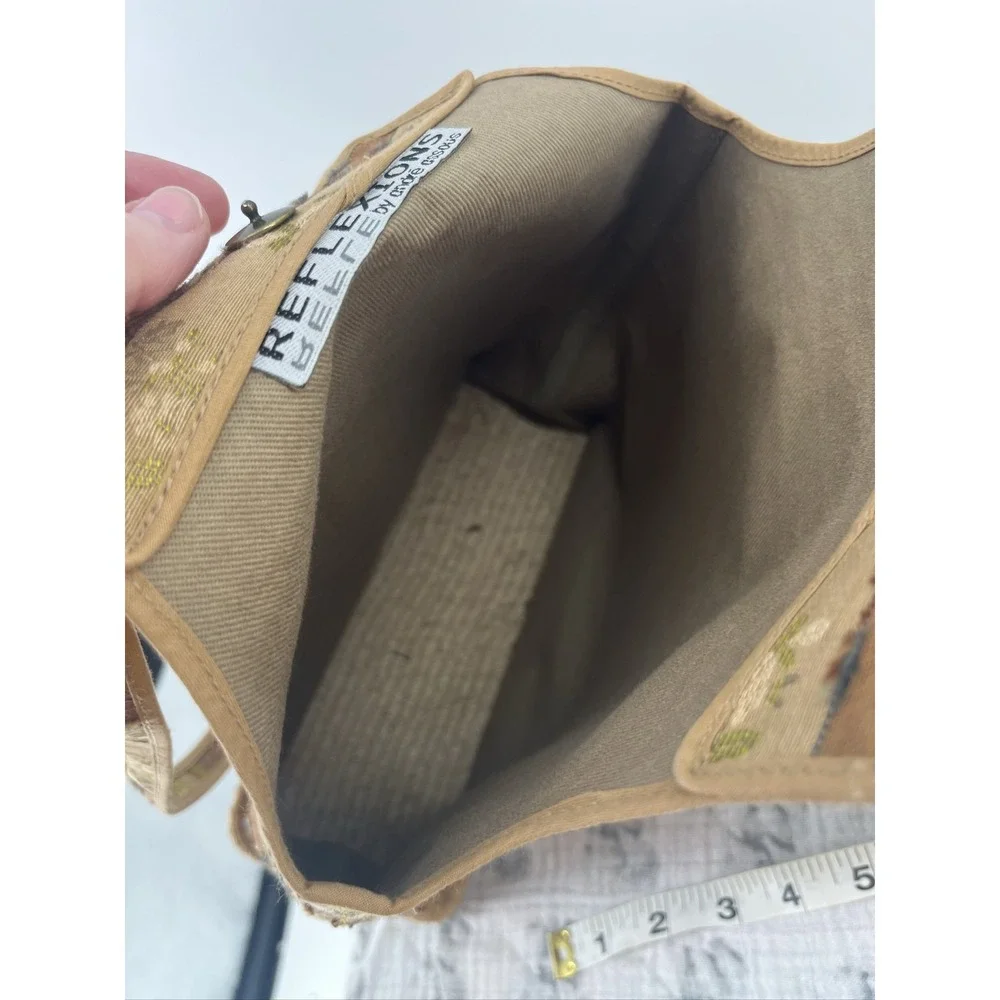 Reflexions by Andre Assous Floral Tapestry Tote Bag‎ Espadrille Base Spain Tan